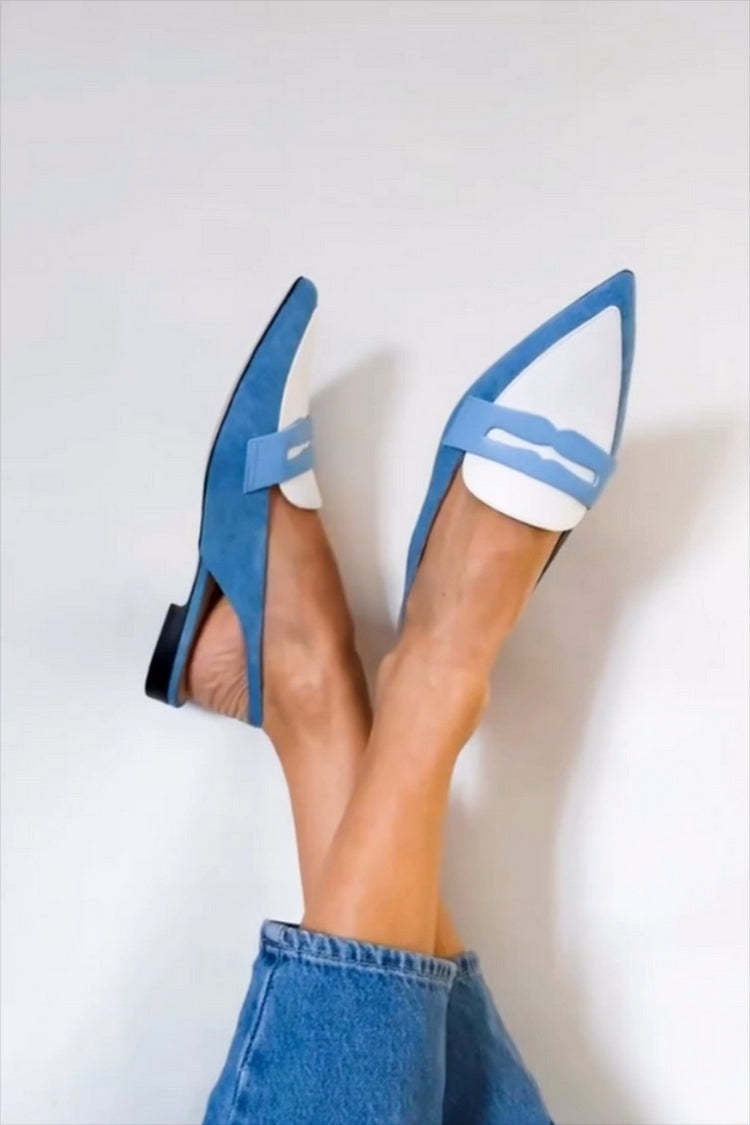 Jacqueline | Mocassini Slingback Azzurri