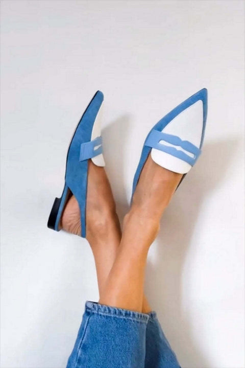 Jacqueline | Mocassini Slingback Azzurri