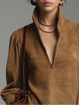 Suzette | Abito Mini con Zip al Collo