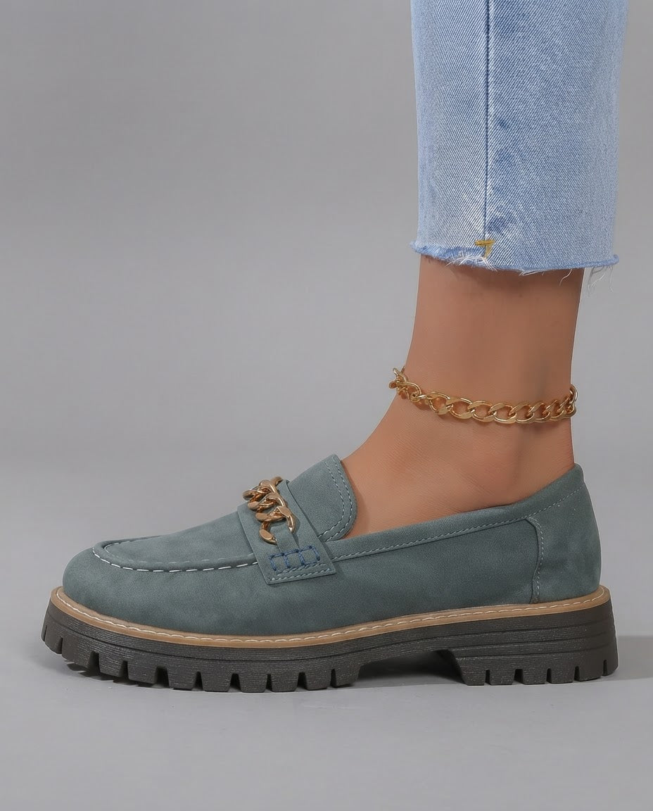 Elisa | Mocassini Platform con Tacco Largo