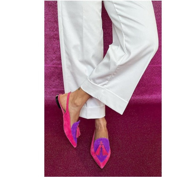 Elena | Slingback Fucsia e Viola