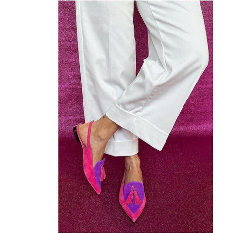 Elena | Slingback Fucsia e Viola