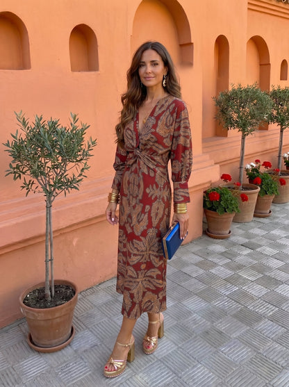 Silvia - Abito midi stampato