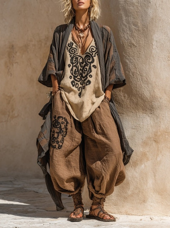 Eleonora | Set di stampe artistiche bohémien nomadi in tre pezzi