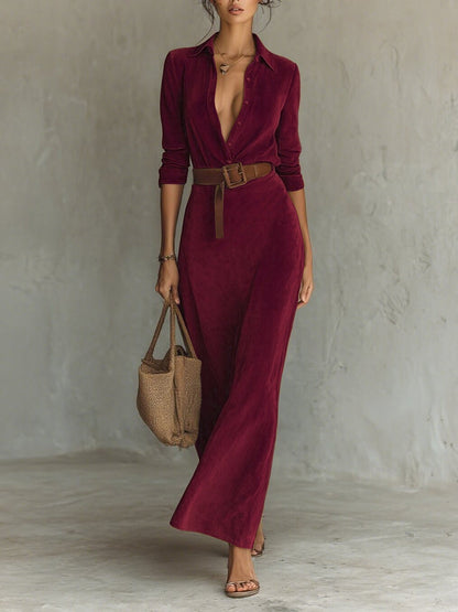 Greta | Abito Maxi con Cintura