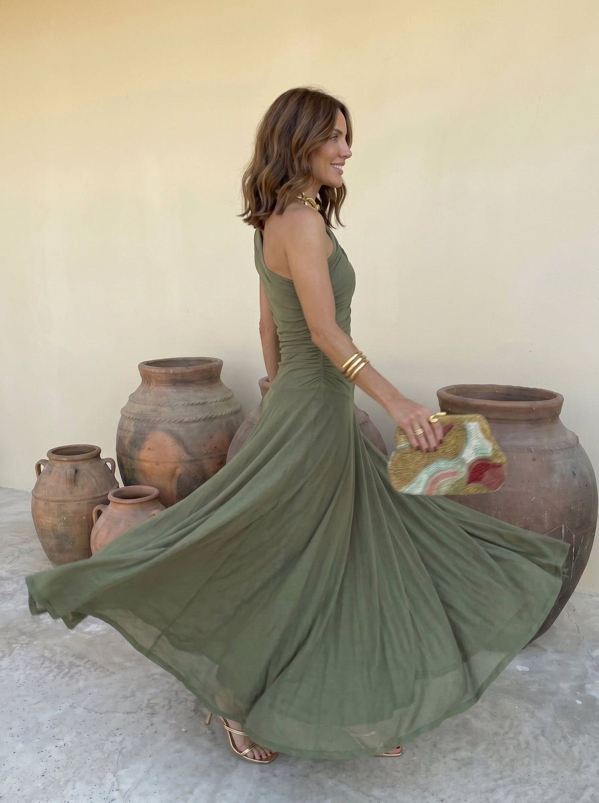 Chiara - Vestito in terracotta
