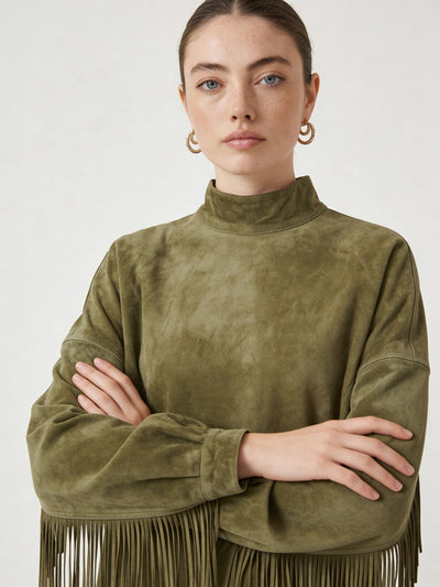 Adelia - Abito in camoscio