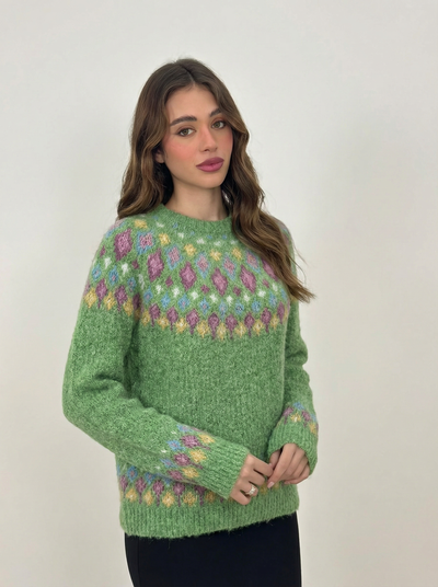 Paolo - Maglione a maglia stampato