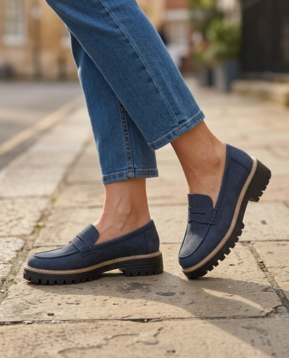 Elisa | Mocassini Platform con Tacco Largo