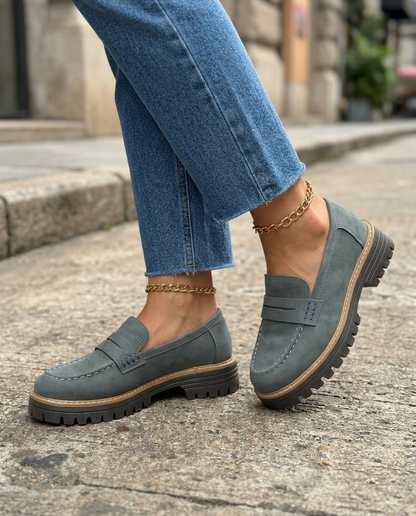 Elisa | Mocassini Platform con Tacco Largo