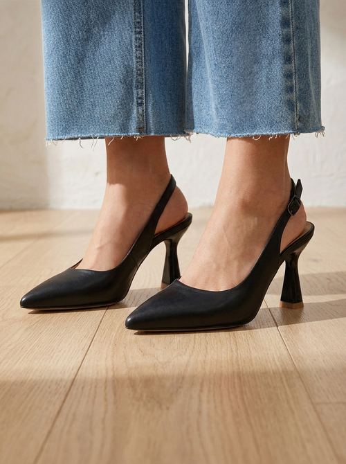 Sophia | Eleganti Tacchi Slingback Neri