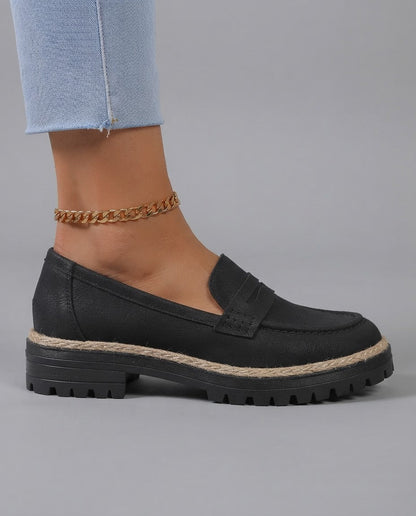 Elisa | Mocassini Platform con Tacco Largo