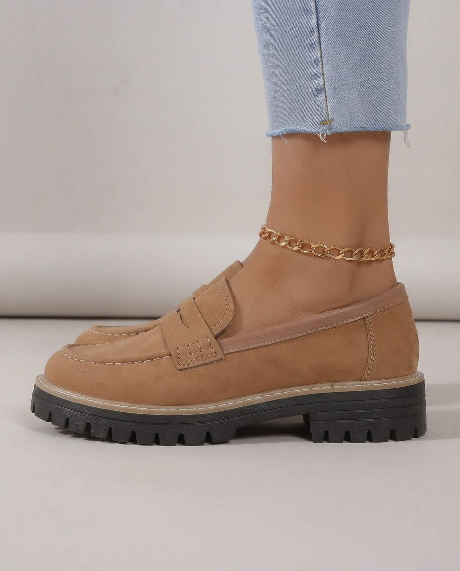 Elisa | Mocassini Platform con Tacco Largo