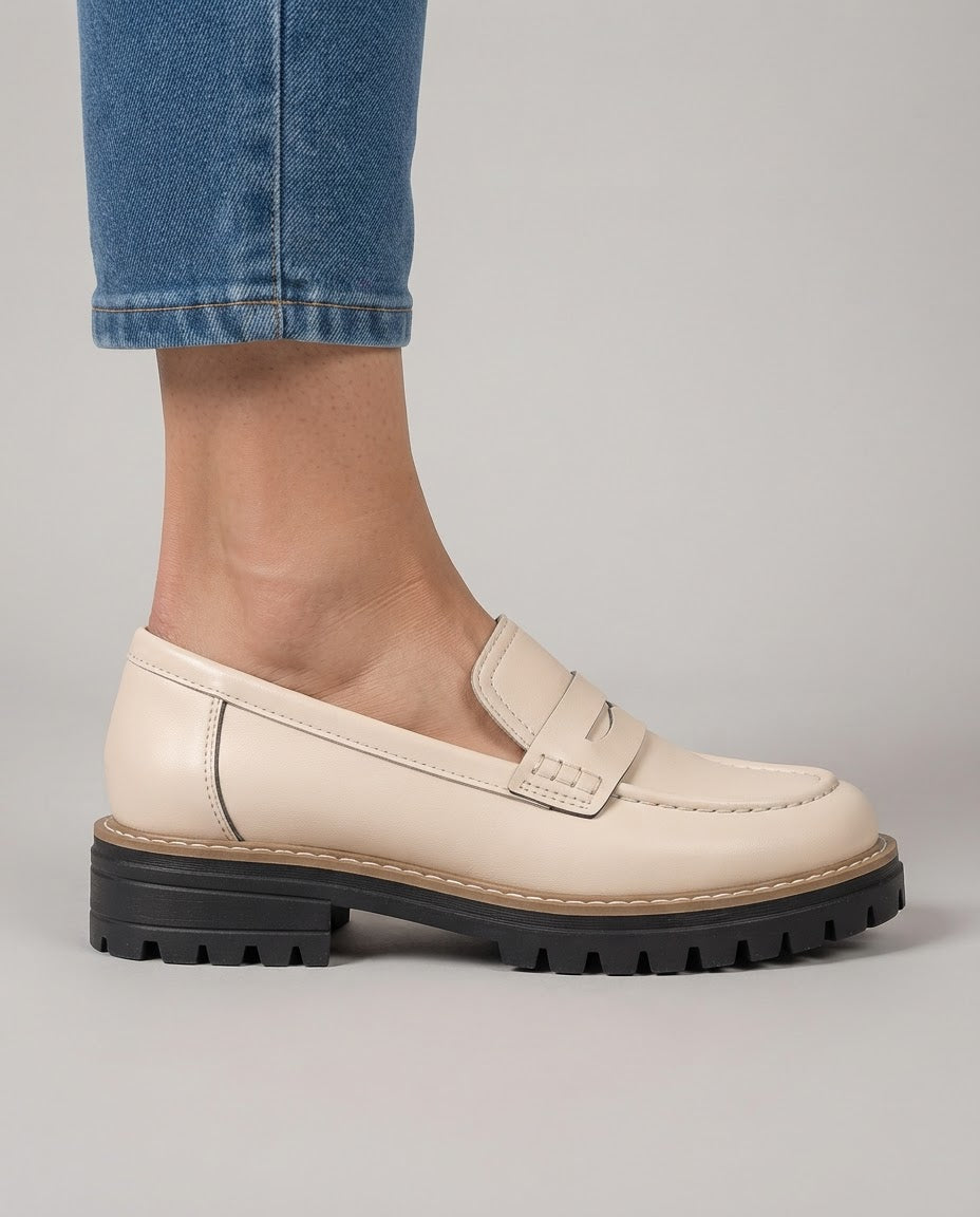 Elisa | Mocassini Platform con Tacco Largo