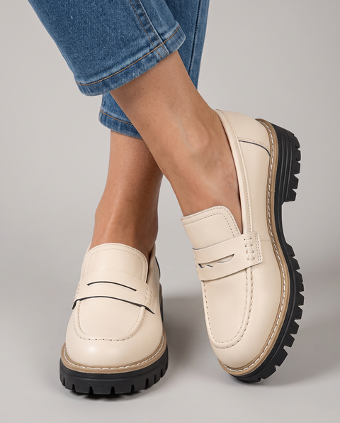 Elisa | Mocassini Platform con Tacco Largo