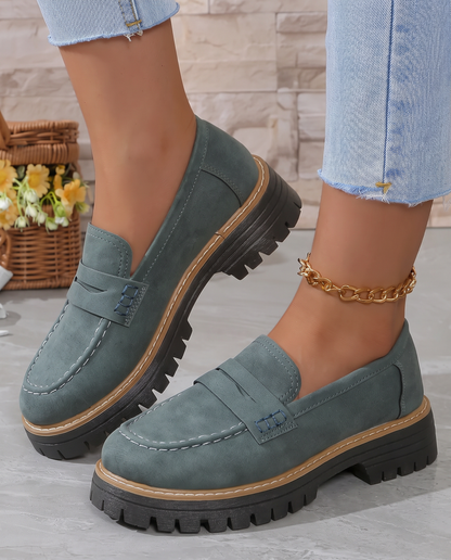 Elisa | Mocassini Platform con Tacco Largo