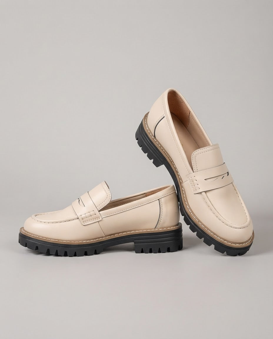 Elisa | Mocassini Platform con Tacco Largo