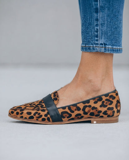 Lucia | Mocassini a Punta Leopardati con Fascia