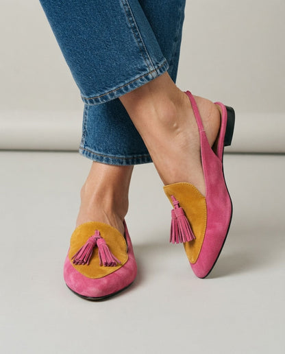 Elena | Slingback Fucsia e Senape