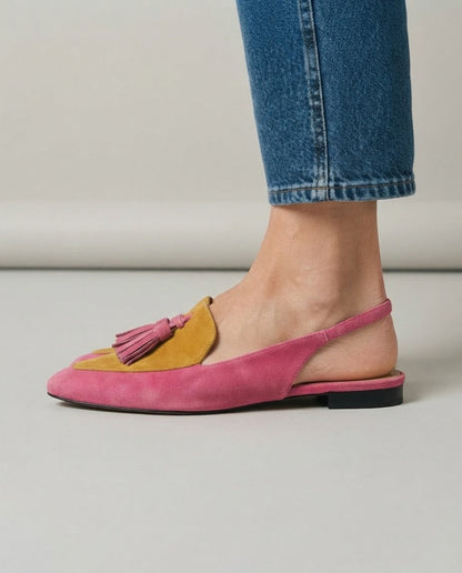 Elena | Slingback Fucsia e Senape