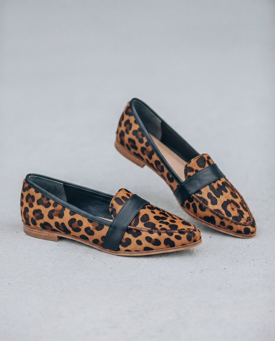 Lucia | Mocassini a Punta Leopardati con Fascia