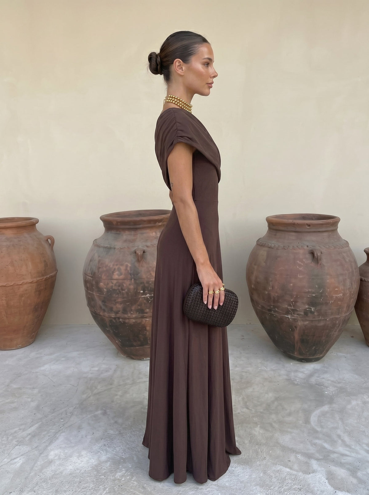 Chiara - Vestito in terracotta